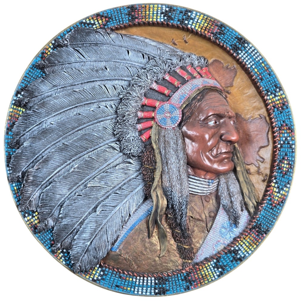Sitting Bull Native American Legends 1996 Bradford Exchange 8" Collector Plate